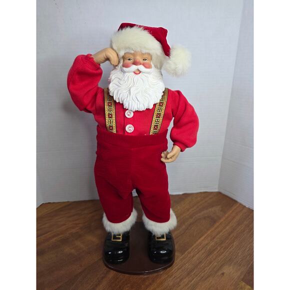 Vtg. 98 Jingle Bell Rock Animated Santa Claus Collectible Working - Picture 2 of 13